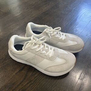 Whitin Sneakers Men’s 13 EU 47 White Wide Toe Box Barefoot Shoes Suede